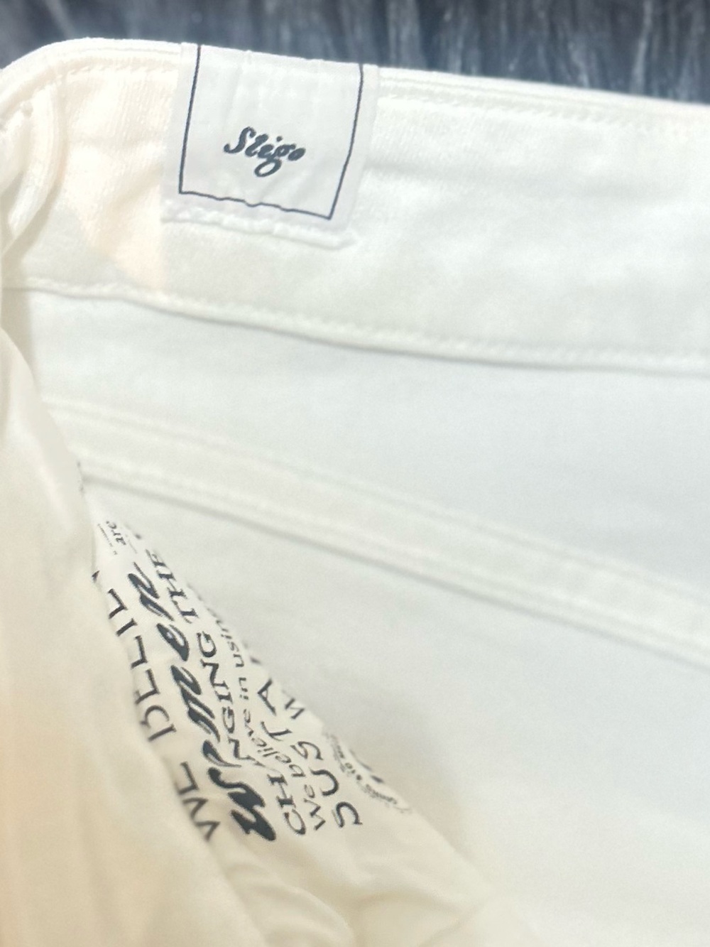 Frank & Eileen SLIGO Vintage White Italian Performance High-Rise Skinny Size 31 - Picture 5 of 6